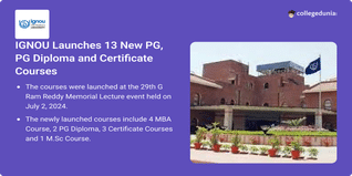 IGNOU Launches 13 New PG, PG Diploma and Certificate Courses